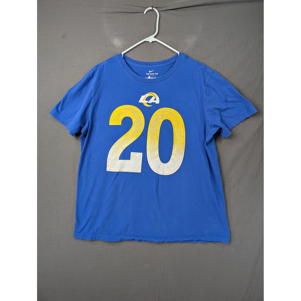 Nike Los Angeles Rams Jalen Ramsey 20 Blue T-Shirt Mens Large NFL Football
